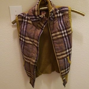 Plaid vest